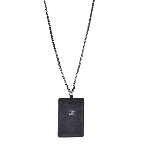 card holder with chain